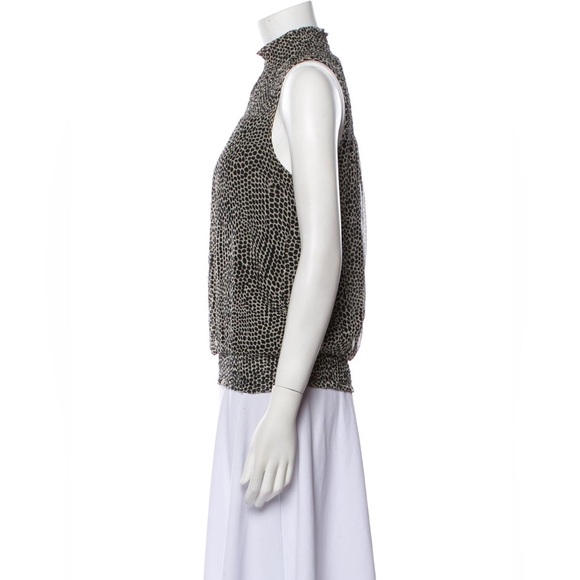 Ramy Brook Sleeveless Blouse Size Small Color White Black - Picture 2 of 7